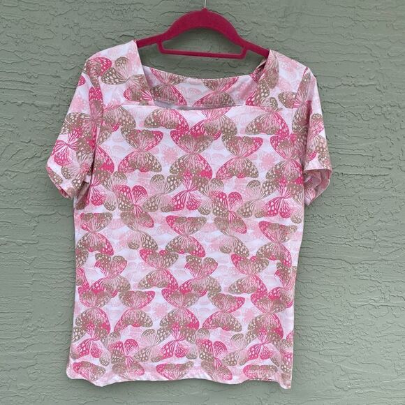 Coral Bay Sz M Butterfly Top NWOT - Picture 1 of 6